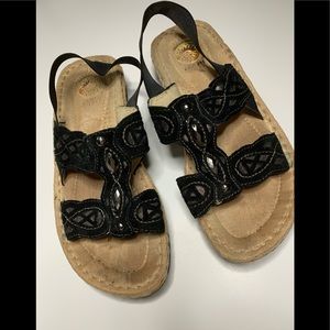 Ladies leather sandals